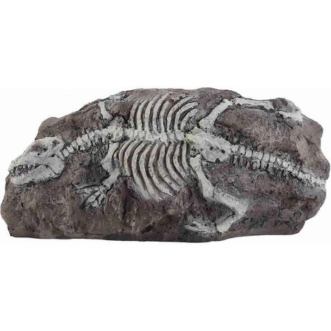 Dinosaurier-Aquarium-Dekoration aus Kunstharz: Relikt, Fossilienstein, Versteck für das Aquarium, prähistorisches Ornament