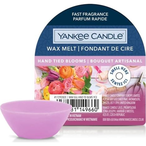 Bougie Yankee Candle en cire, fleurs nouées à la main, 22 g