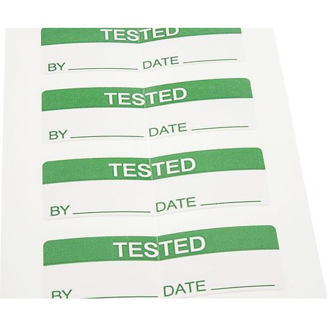 Etiquette adhésive pré-imprimée RS PRO Blanc, 170 par paquet ( Prix pour Sachet de 170 ) (1/3)