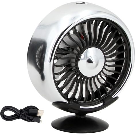 OSALADI Ventilateur de Voiture USB Mini Argenté Abs F101 F102 (1/5)