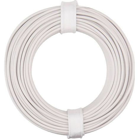 150-015 Fil de câblage 1 x 0.50 mm² blanc 10 m S635022
