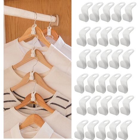 Crochets de raccordement pour cintres Blanc, pack de 30 (1/5)