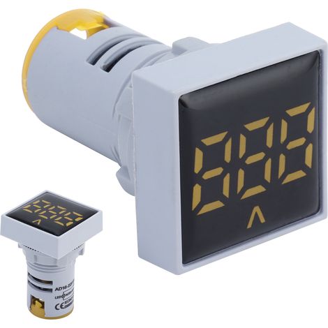 AD16-22FSV Beleuchtetes digitales Spannungsanzeigefeld, Voltmeter 60500 V AC Gelb (1/5)
