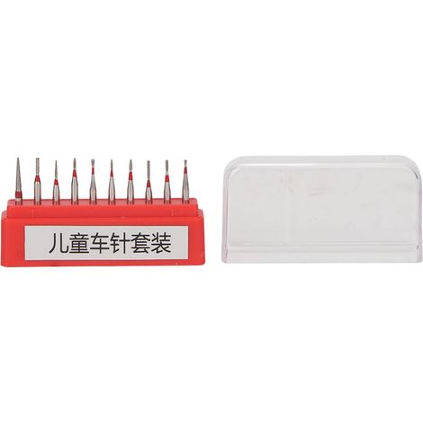 10 fraises dentaires en acier inoxydable pour polissage des dents, compatibles avec les pièces à main à haute vitesse. (1/5)