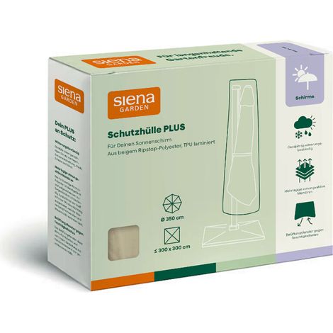 Siena Garden A-Schirmhülle H 250 x 55/60 Ø 3,5m Schutzhülle Abdeckplane
