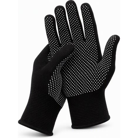 gants de cuisine anti-chaleur noir, lot de 24 pour la maison