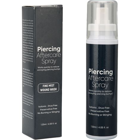 Spray Soin Réparateur pour Piercing, Nettoyant et Nourrissant 120ml pour Salon et Maison (1/5)