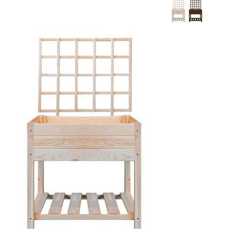Holzrankhilfe für Kletterpflanzen 78,2x3,8x84,9cm - Natur