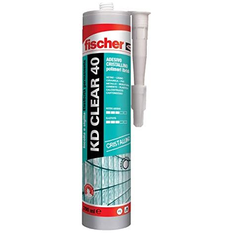 Adesivo sigillante KD CLEAR 40 cartuccia da 290ml Fischer 00544919 (1/4)