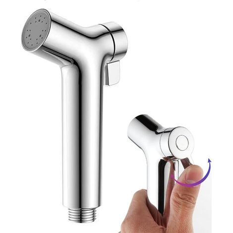 Ducha de mano para bidé, cabezal de ducha ajustable para inodoro, ducha portátil para inodoro para bidé para higiene personal y limpieza. (1/5)