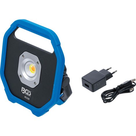 Bgs COB-LED lámpara portátil negra con doble temperatura (1/4)