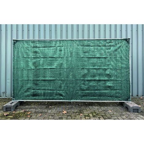 Bauzaunnetz, grün 1,80m x 3,45m (1/4)