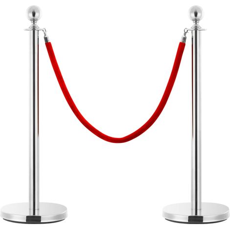 Corde de colonne,Cordage,Corde d'appui Rouge et argenté Velours RIJMHX30070222 (1/5)