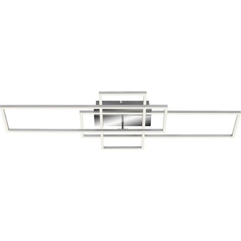 Aplique plafoniera cct led 104 x 42 x 10 cm 2x19w 2500 lm cromo