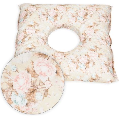 Cuscino post-parto 50x45 cm, rose pastello (1/4)