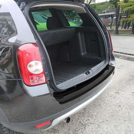 Protection seuil Coffre Pare-Chocs Compatible avec Dacia Duster 2010-2018 Acrylic Brillant