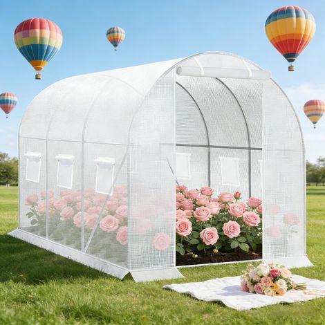 Serre de jardin moderne, serre extérieure pour fleurs, légumes et plantes
