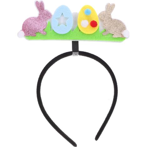 Décoration De Tête De Pâques, Bandeau De Dessin Animé, Cerceau Pour Cheveux De Fête Pour Enfants, Coiffure De Festival, Fourniture De Fête De Pâques (1/5)