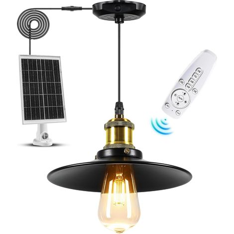 Lampe Solaire Interieur Extérieur à Haute Luminosité Avec Télécommande (1/5)