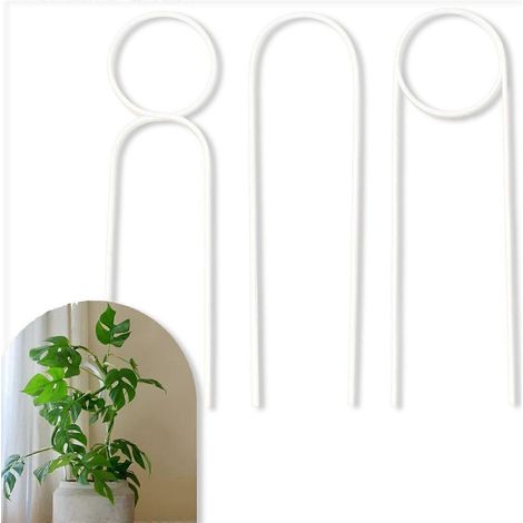 Support de treillis pour plantes d'intérieur (lot de 3) en métal, pour la culture de plantes en pot à la maison, à l'extérieur, dans le jardin ou la cour. (1/5)