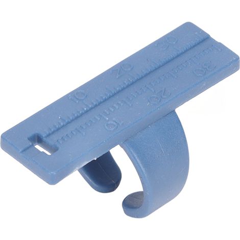 Règle Endodontique Digitale en Plastique Professionnel, Anneau de Mesure Dentaire pour Dentiste, Bleu (1/5)