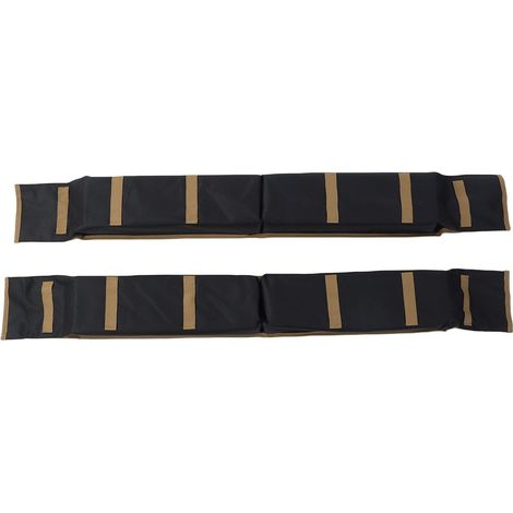 Coussinets de Toit Souples Universels pour Voiture, Porte-Bagages sur Le Toit pour Kayak, Planche de Surf et canoë, Comprend 2 Sangles d'arrimage et 4 Cordes d'arrimage, Idéal pour Les (1/5)