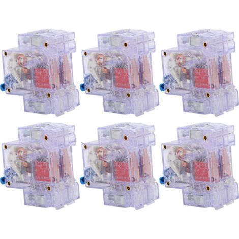 6 Stück DZ47‑63 2P 6‑63A Transparente MCB Mini-Leistungsschalter Luftschalter Stromkreisschutz (1/5)