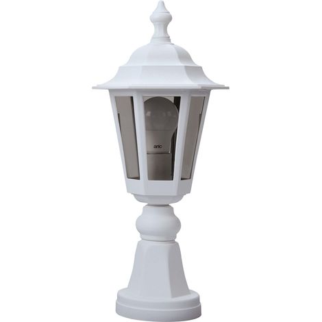 NIZA Borne Ext. IP43 IK02 blanc E27 60W max. Lpe non incl. haut.45cm ARIC 1938