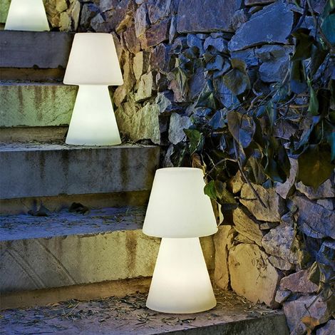 LOLA 45 cm Lampada da tavolo con batteria ricaricabile. Luce LED RGB. Prodotto in Spagna