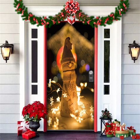 Decorazioni per lo sfondo della festa di Natale, arazzo da appendere - R