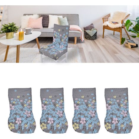 Housses de chaises de restaurant amovibles, lavables et anti-poussière en 4 pièces conviennent aux hôtels, bureaux, cérémonies, banquets, mariages et plus encore. (1/5)