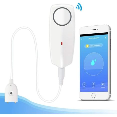 Alarme capteur de niveau d'eau intelligent pour signalisation du niveau d'eau, Wi-Fi, alertes de notifications, alarmes TUYA/Smart Life App