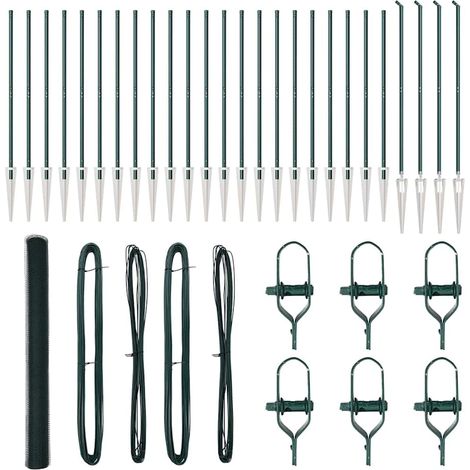 Maison Exclusive - Schweißdrahtzaun mit Spikes 50 x 1,6 m (B x H)