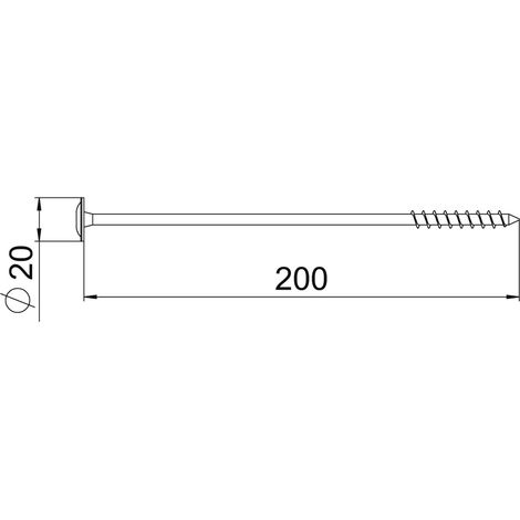 OBO Bettermann Tellerkopfschraube 8x200 Edelstahl TKS A2 50 Stk