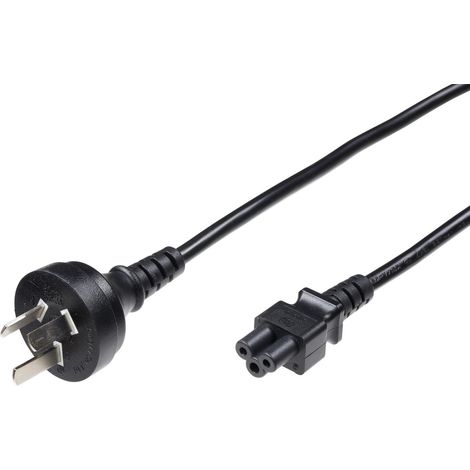 Microconnect PE150818 cable de transmisión Negro 1,8 m Enchufe tipo I C5 acoplador