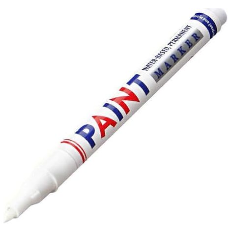 Marqueur de pierre tombale imperméable pour restaurer les inscriptions effacées, blanc