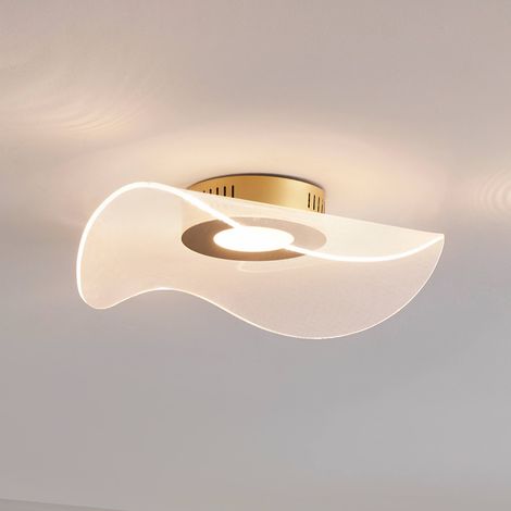 Dynamische wellenförmige LED-Deckenleuchte 48 cm - Ondenis
