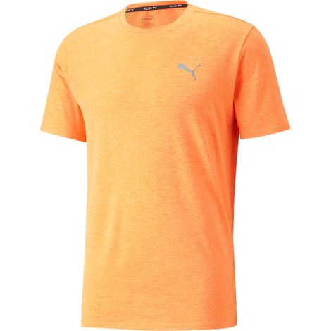 Puma Herren-T-Shirt RUN FAVORITE HEATHER orange 52315122 r M (1/5)
