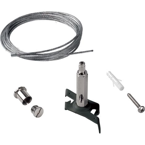 Kit Sospensione Senza Rosone Link Metallo Nero 3M