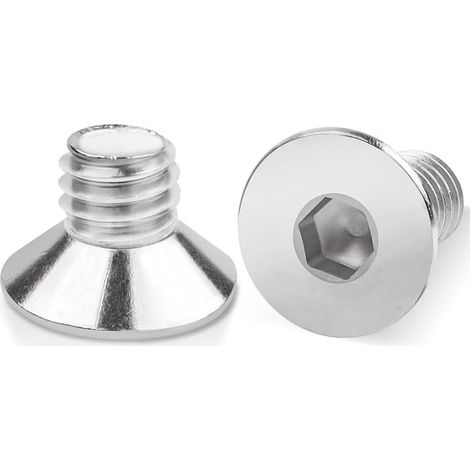 100 Pièces M4x10mm Vis à Tête Fraisée Allen, Boulon Inox DIN7991/ISO10642 Hexagonal Acier Inoxydable A2 V2A, Filetage Métrique Cylindrique Avec Six Pans Creux (1/5)