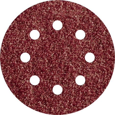 Wolfcraft  2070100 Exzenterschleifpapier mit Klett, gelocht Körnung (num) 80  (Ø) 125 mm 25 St. (1/2)