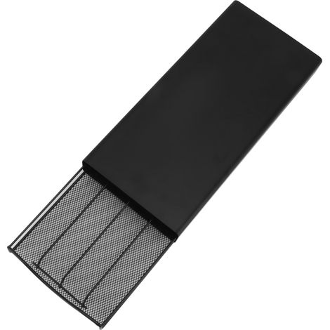 Tiroir de rangement pour dosettes de café, capacité 40 capsules, pour la maison, un café ou un bureau, noir. (1/5)