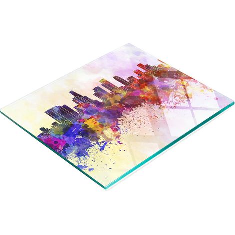 Tabla de cocina multifuncional decorativa de vidrio templado Los Ángeles 60x52 cm (1/5)