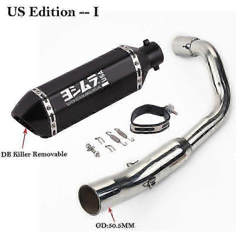 Sistema Completo De Escape Para Motocicleta, Silenciador De Tubo De Enlace Medio Modificado, Extrable, Db Killer, Para Honda Cb600f Hornet 600, Cb600( US Edition-I) (1/5)