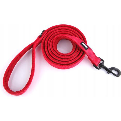 Correa reflectante roja para perros HUGGY DOGGY M (1/5)