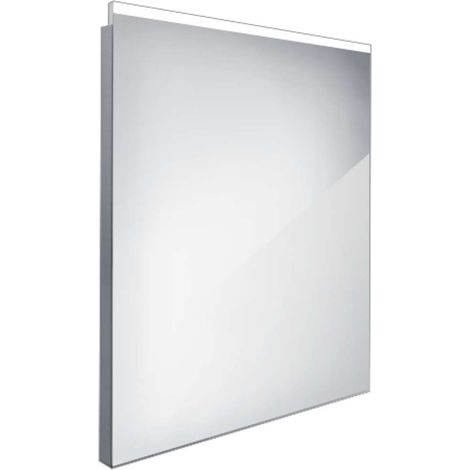 Nimco Spiegel - Spiegel mit LED-Beleuchtung, 60x70 cm, Aluminium ZP 8002