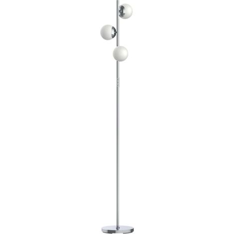 MATHIAS - Lampadaire Marina métal chrome tactile, Dimmable, CCT, LED intégrée, IP20, 3800 lumens max. - MLAMMARINACH