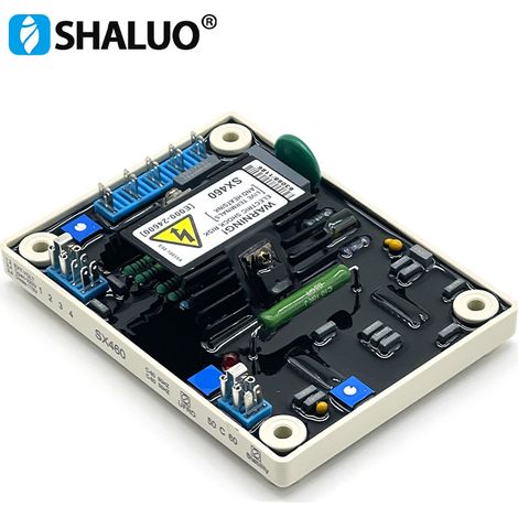 Brushless generator excitation voltage regulation board, automatic voltage regulation board, AVR underfrequency protection, SX460 setting.