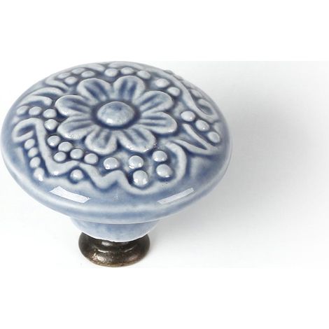 POMO PORCELANA AZUL