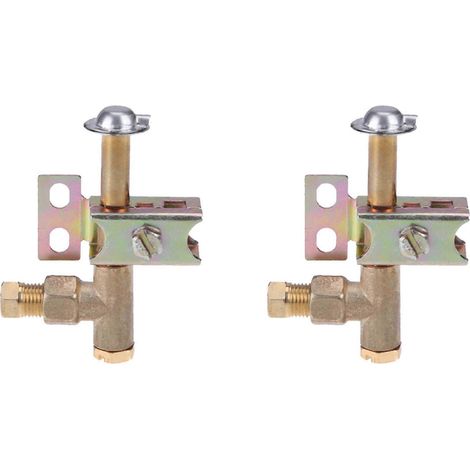 Compatible avec les supports de flamme unidirectionnels à double tête, adaptés au gaz naturel ou au gaz de pétrole liquéfié, ensembles d'allumeurs robustes à double trou pour propane/butane. (1/5)